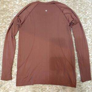 lululemon athletica Maroon Long Sleeve Tee